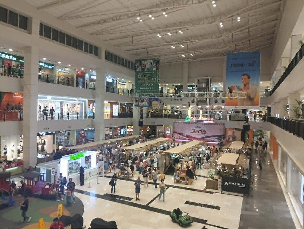 Abreeza atrium, photographed in August 2026