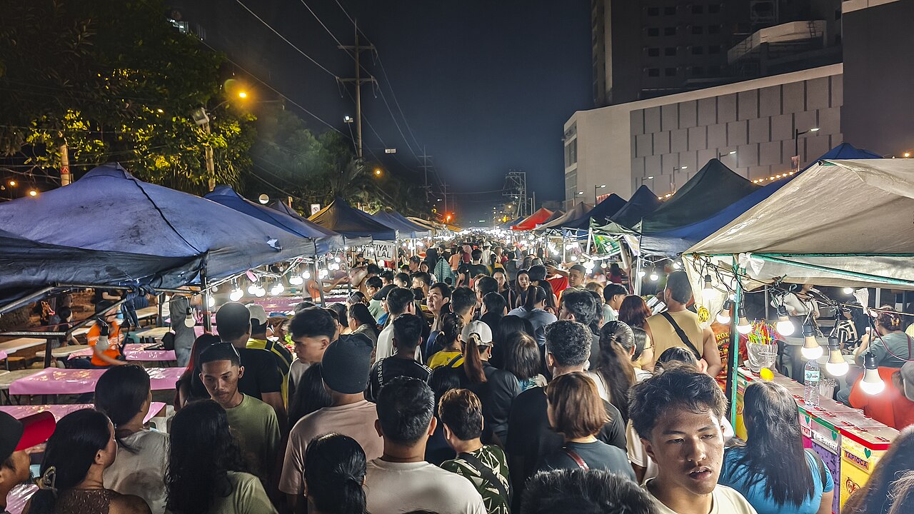 Roxas night market in Davao City